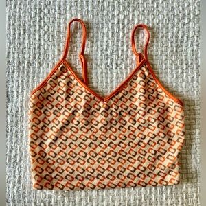 SHEIN | 70s Orange Crop Top